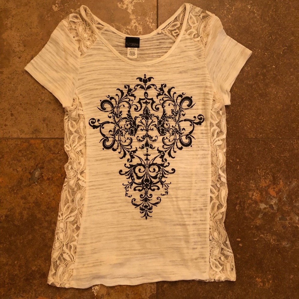 Buckle Daytrip Lace Tee Size L